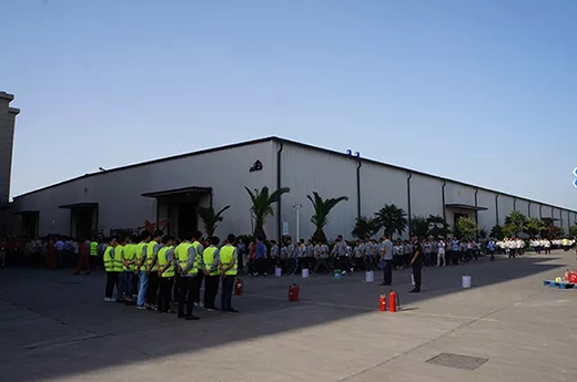 滬工成功舉行2018年上半年消防疏散演習